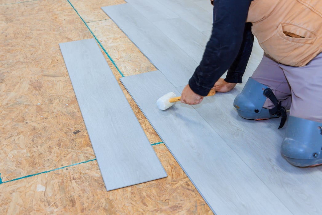 Installing Vinyl Laminate on Floor of a New Home